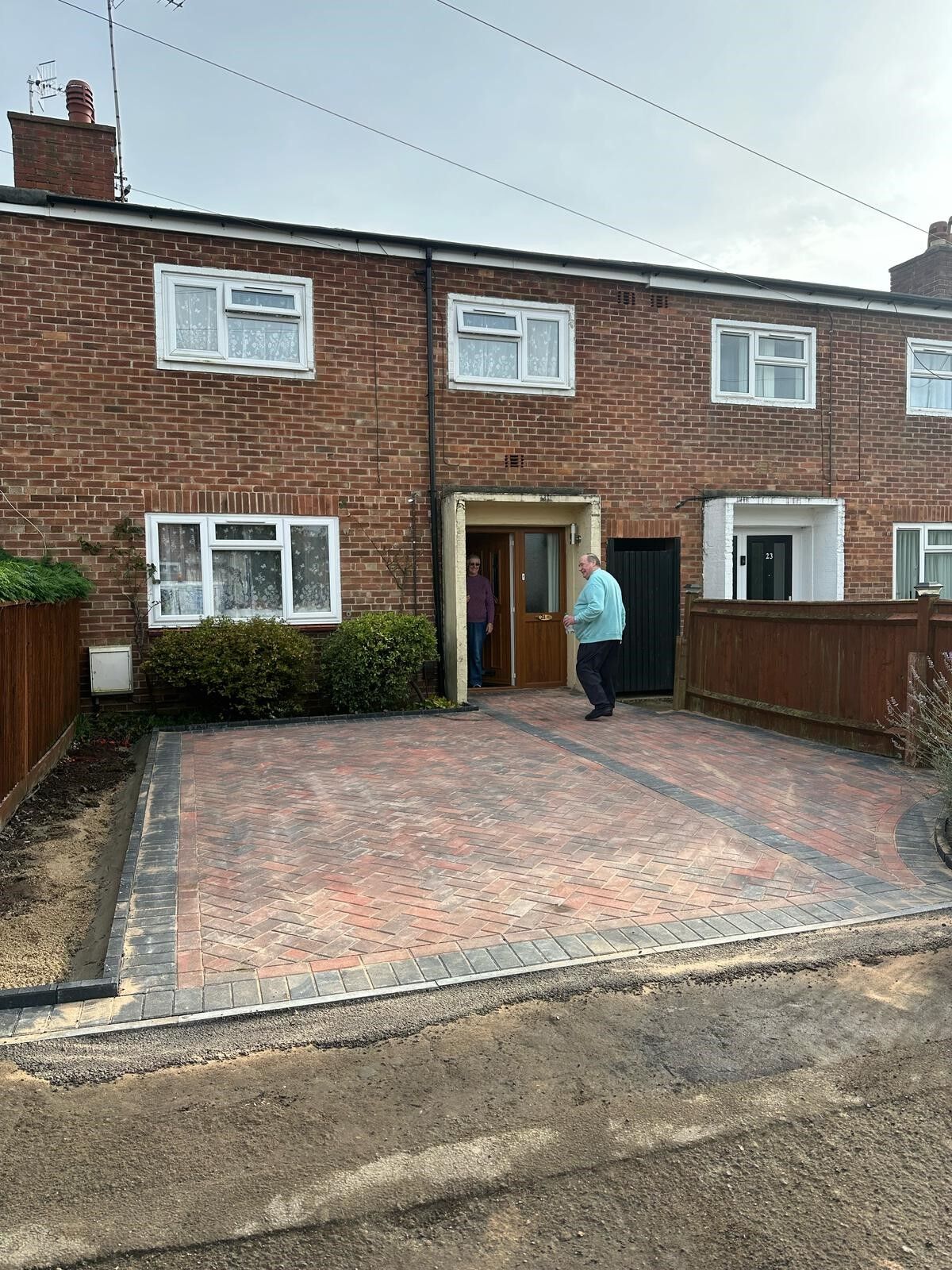 Herringbone Driveway